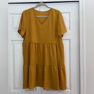 Mustard colored dress